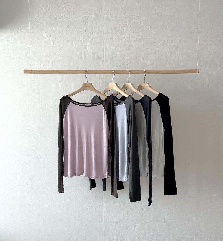 Afarrier - Korean Women Fashion - #vintageinspired - Raglan Tee