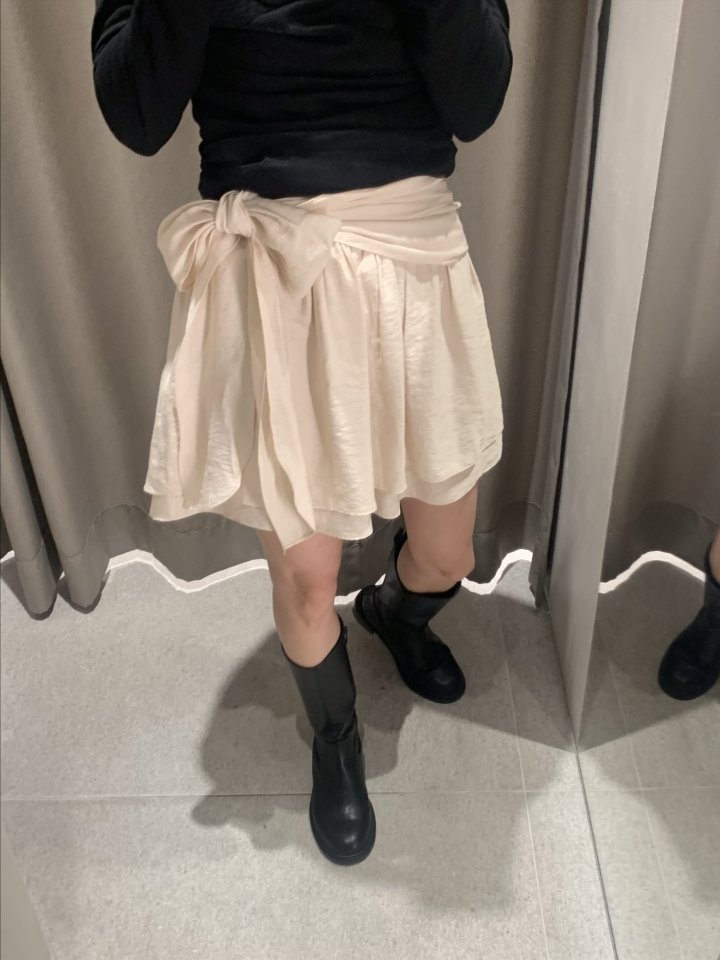 Afarrier - Korean Women Fashion - #vintagekidsstyle - Belt Double Skirt