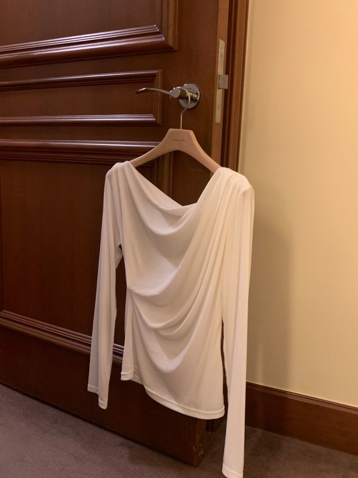 Afarrier - Korean Women Fashion - #womensfashion - Glory Drape Tee - 6