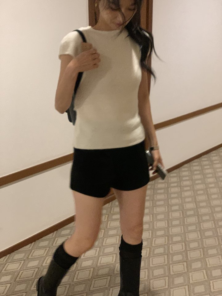 Afarrier - Korean Women Fashion - #womensfashion - Knit Short Pants - 3