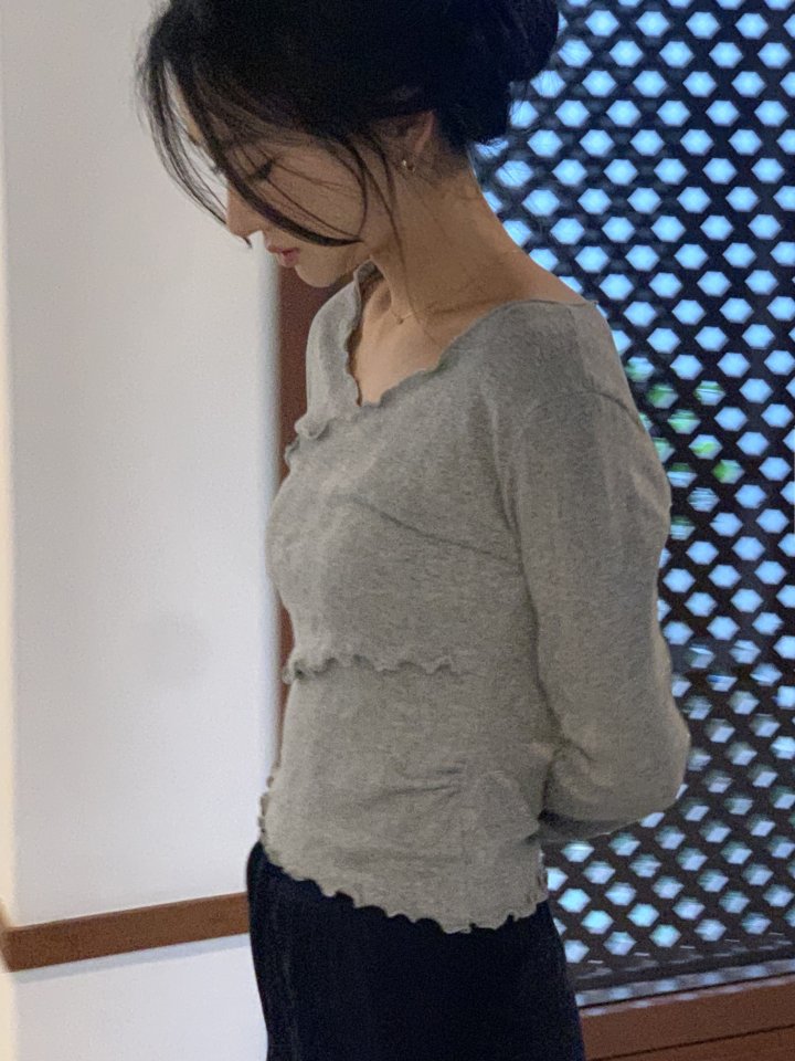 Afarrier - Korean Women Fashion - #momslook - Enough Wrap Tee - 4