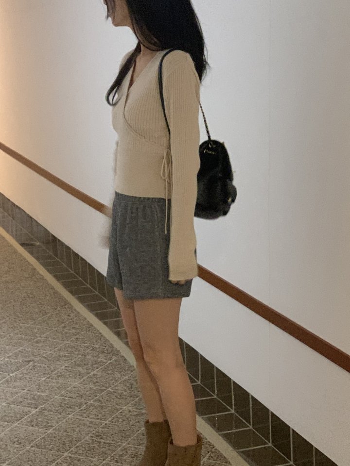 Afarrier - Korean Women Fashion - #womensfashion - Wrap Ribboning Knit - 7