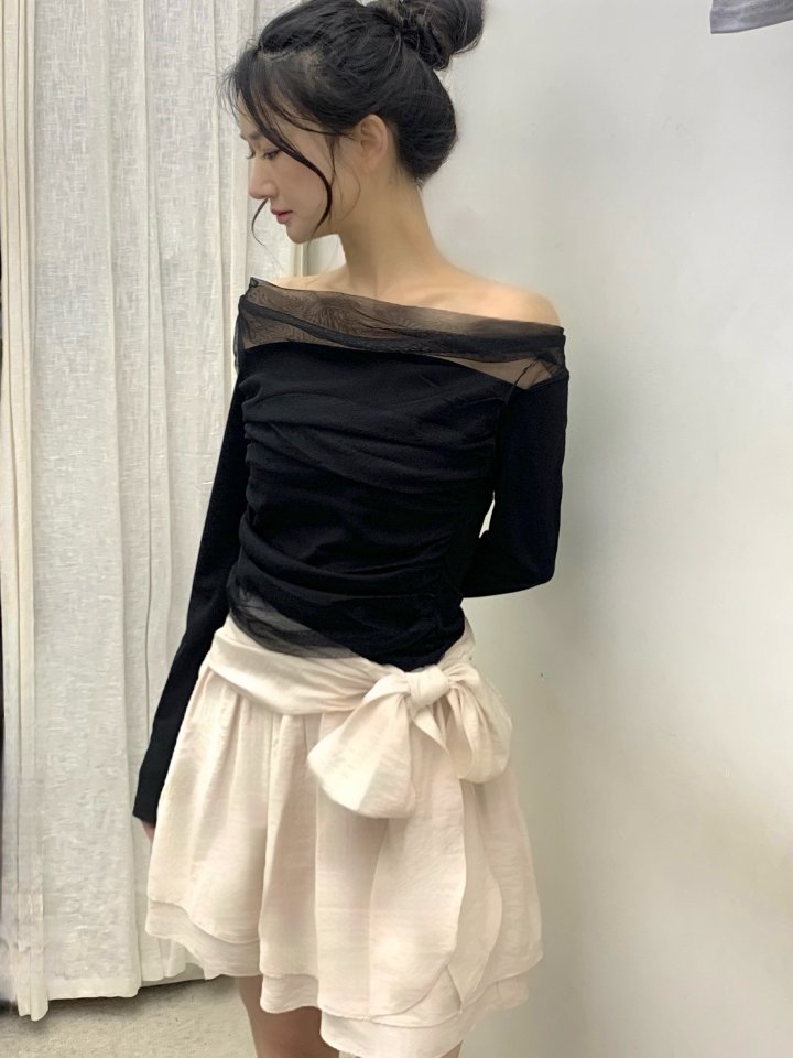 Afarrier - Korean Women Fashion - #womensfashion - Belt Double Skirt - 11