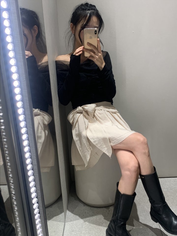 Afarrier - Korean Women Fashion - #womensfashion - Belt Double Skirt - 9