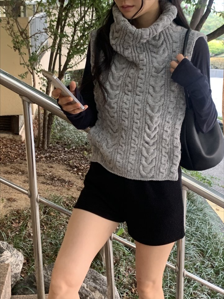Afarrier - Korean Women Fashion - #womensfashion - Cable Twist Knit - 11