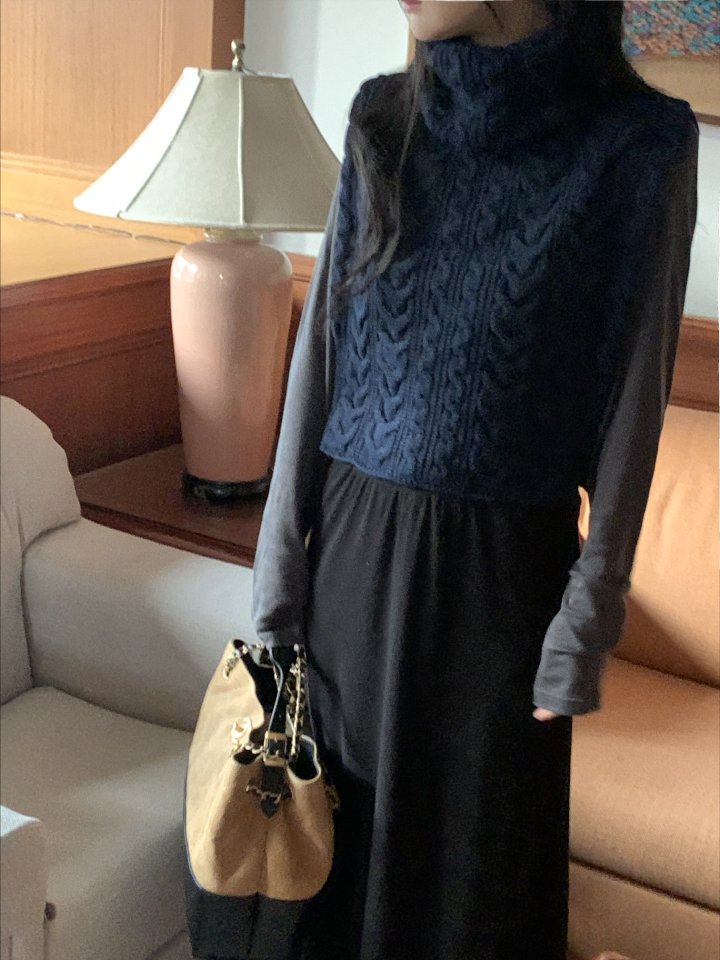Afarrier - Korean Women Fashion - #womensfashion - Cable Twist Knit - 5