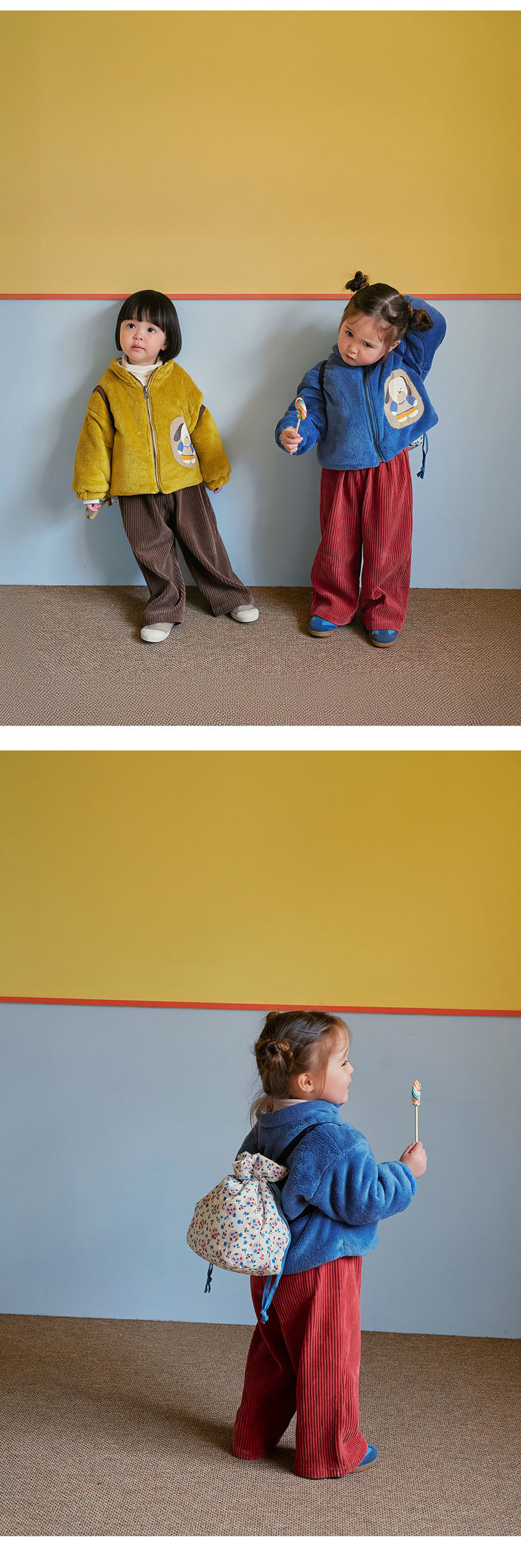 Amber - Korean Children Fashion - #Kfashion4kids - Stone Velour Pants - 5
