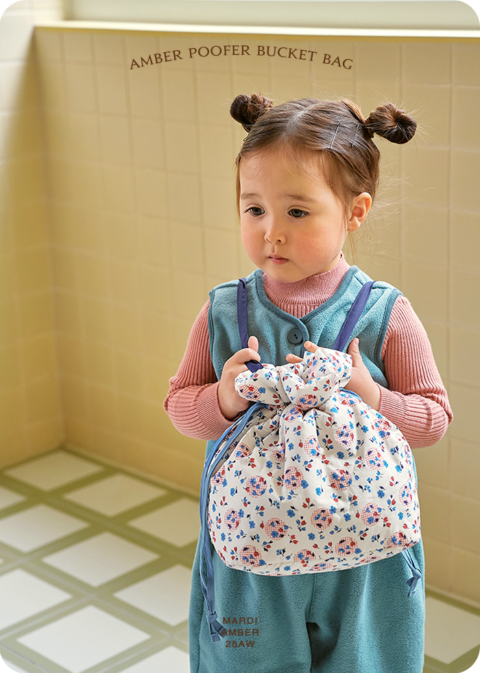 Amber - Korean Children Fashion - #childofig - Puffer Bucket Bag