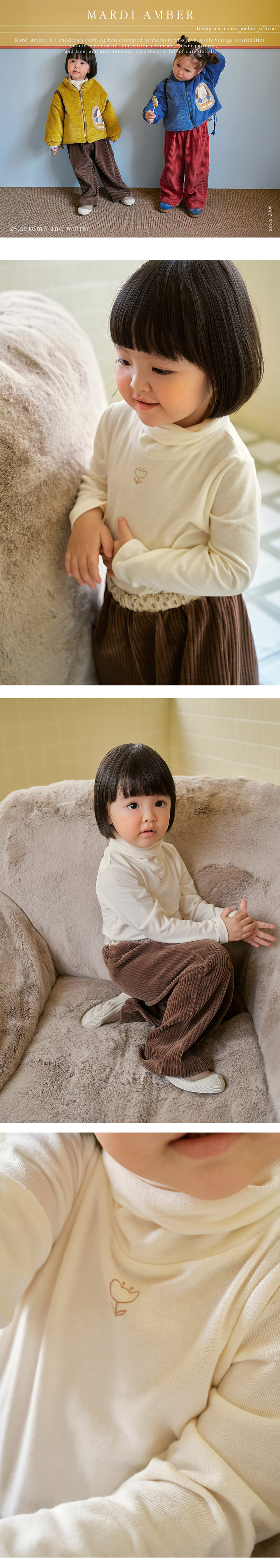Amber - Korean Children Fashion - #designkidswear - Soft Polar Tee - 2