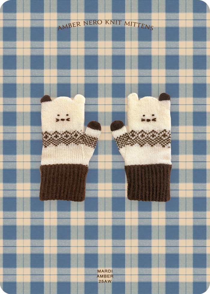 Amber - Korean Children Fashion - #discoveringself - Nero Knit Gloves