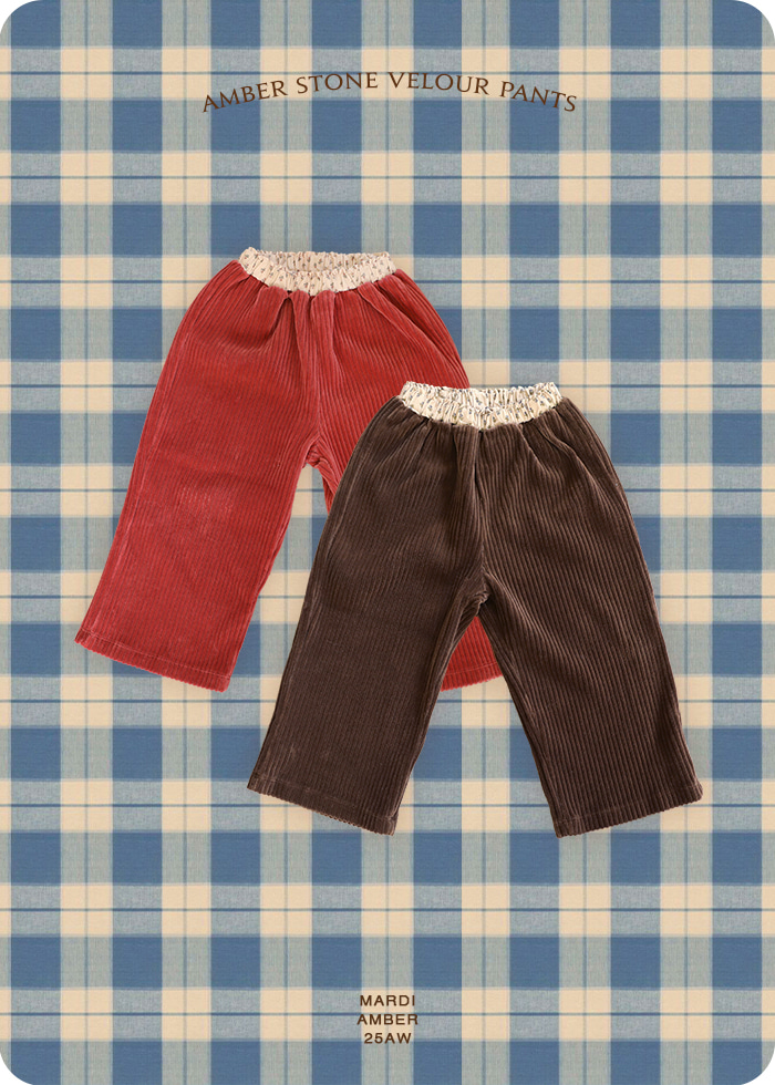 Amber - Korean Children Fashion - #fashionkids - Stone Velour Pants