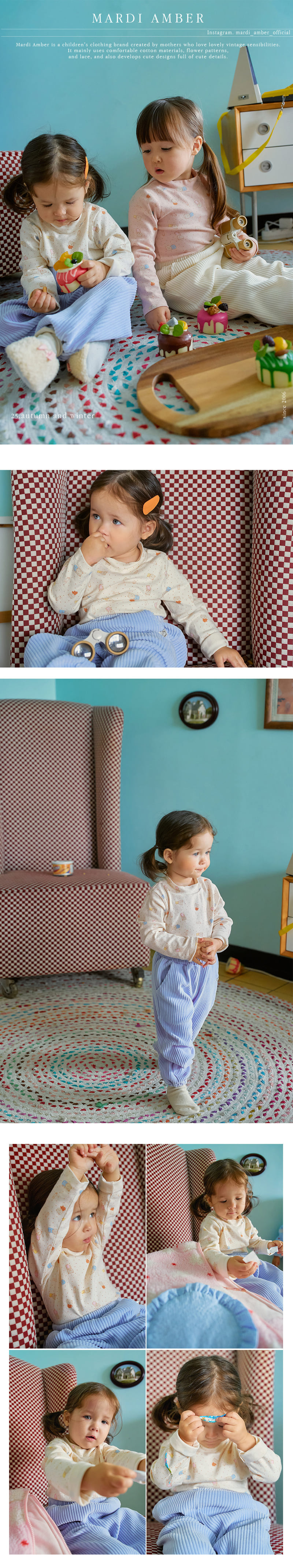 Amber - Korean Children Fashion - #fashionkids - Funfun Bear Turtleneck Tee - 2