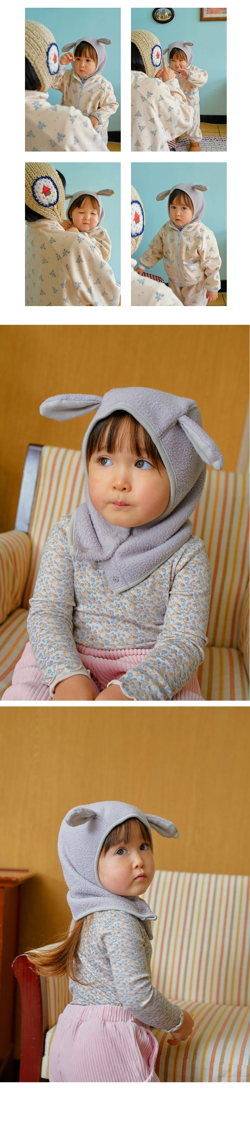 Amber - Korean Children Fashion - #magicofchildhood - Bunny Balaclava - 4