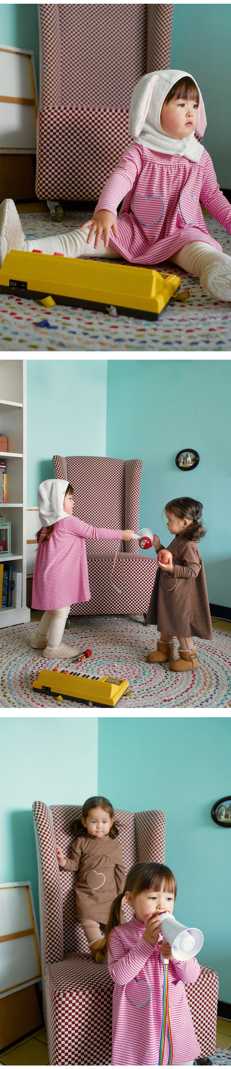 Amber - Korean Children Fashion - #minifashionista - Happy Turtleneck One-piece - 3