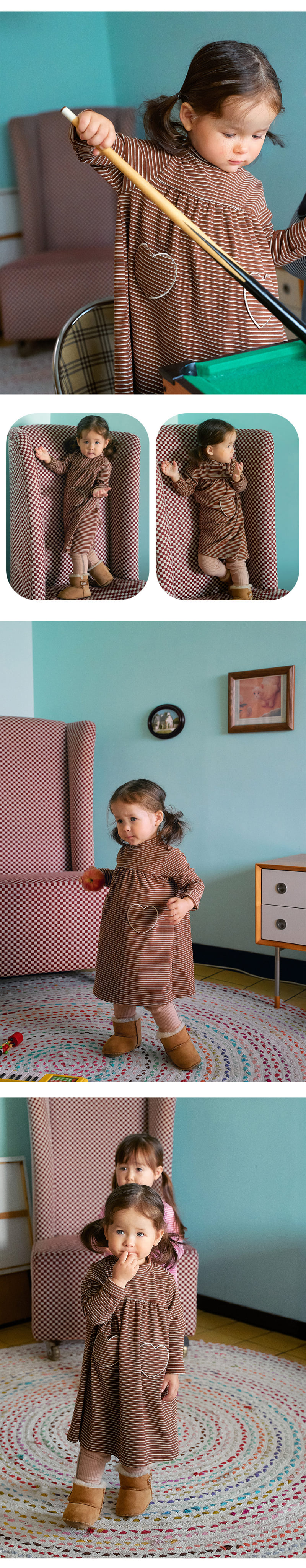Amber - Korean Children Fashion - #minifashionista - Happy Turtleneck One-piece - 4