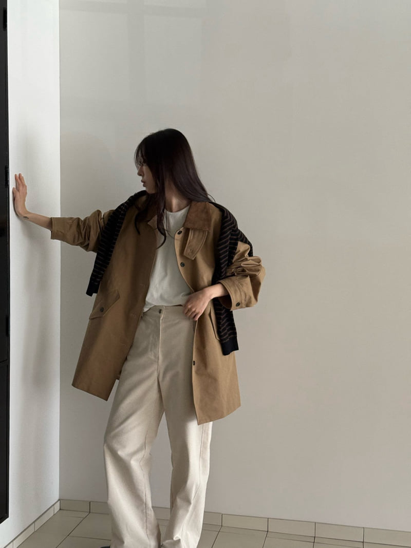 Amygrace - Korean Women Fashion - #momslook - Comment Trench Half Coat - 9