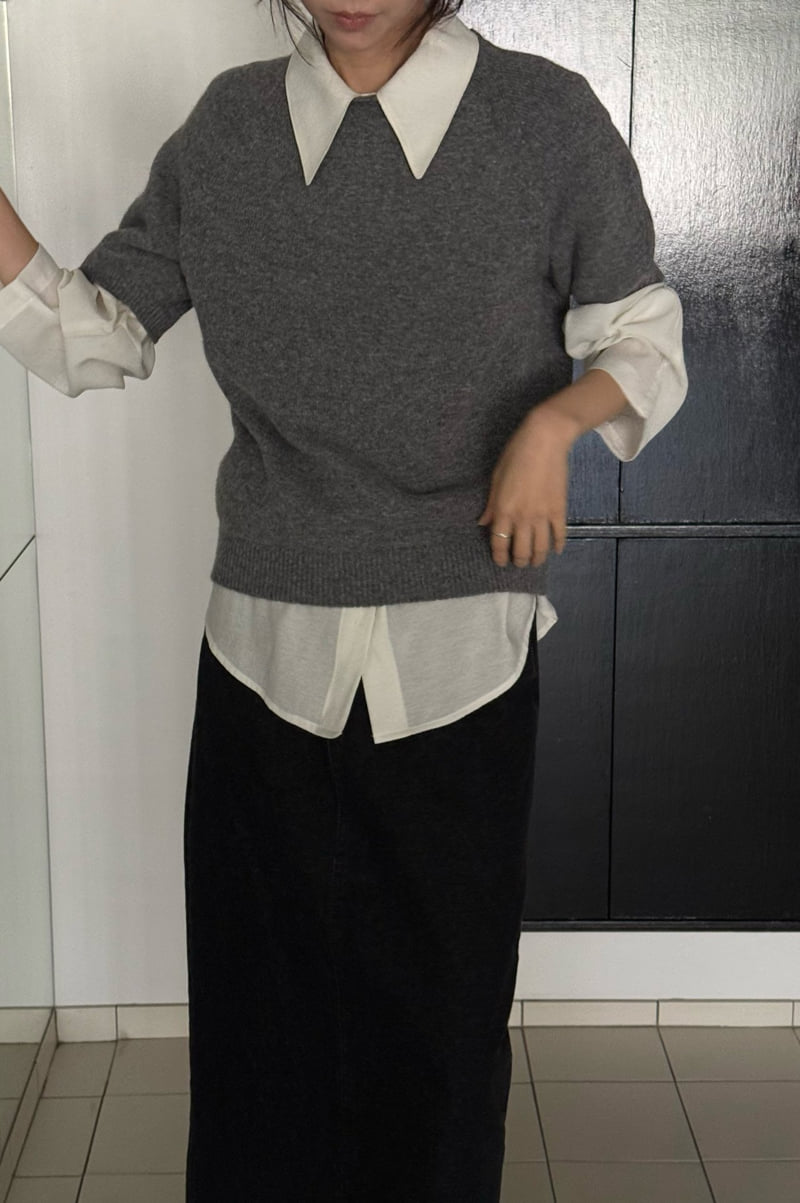 Amygrace - Korean Women Fashion - #momslook - Mink Wholegarment Knit - 12