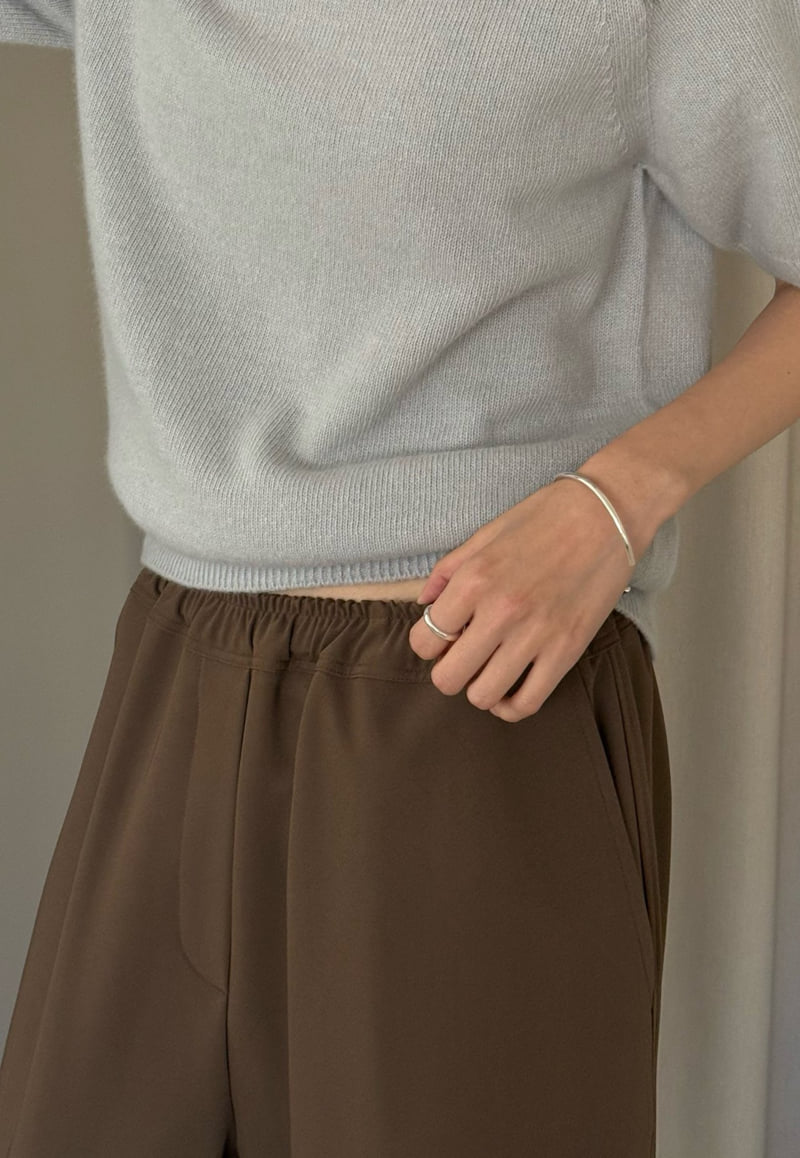 Amygrace - Korean Women Fashion - #momslook - Paul Banding Pants - 5