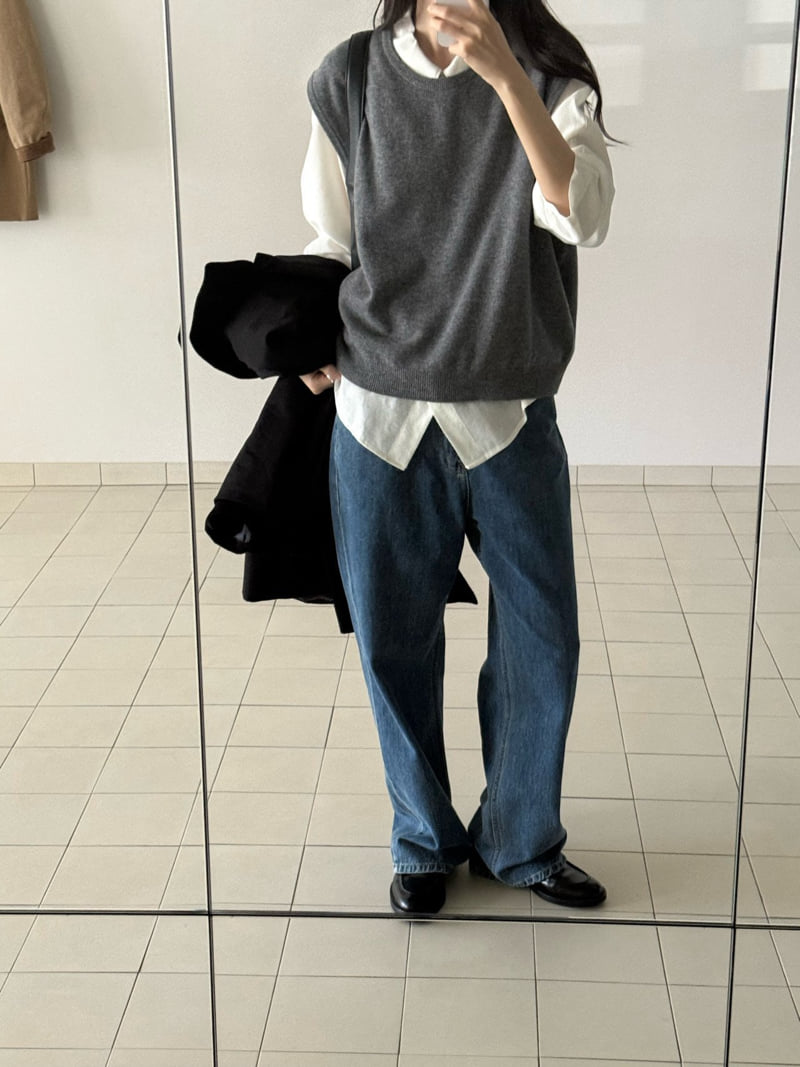 Amygrace - Korean Women Fashion - #momslook - Margaret Wool Vest - 10