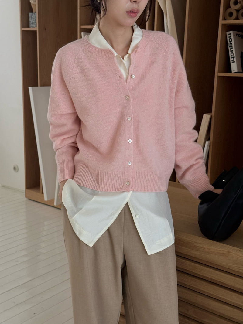 Amygrace - Korean Women Fashion - #momslook - Alpaca Wholegarment Cardigan - 2