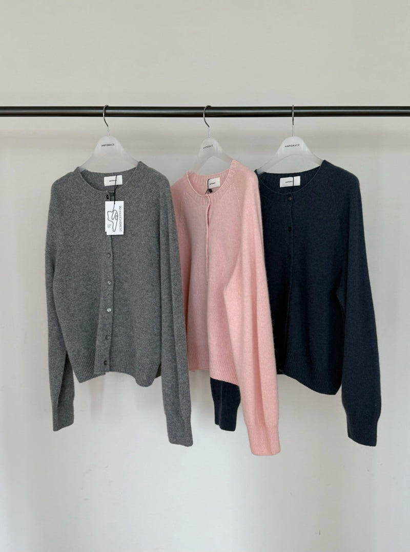Amygrace - Korean Women Fashion - #womensfashion - Alpaca Wholegarment Cardigan - 4