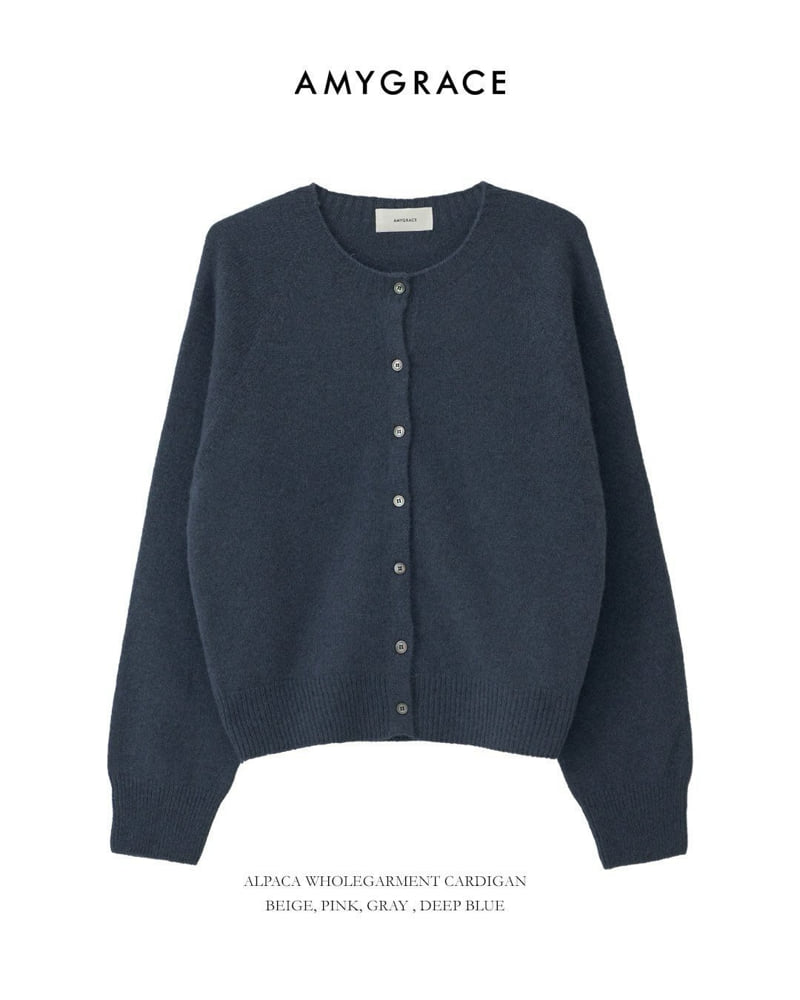 Amygrace - Korean Women Fashion - #momslook - Alpaca Wholegarment Cardigan - 6