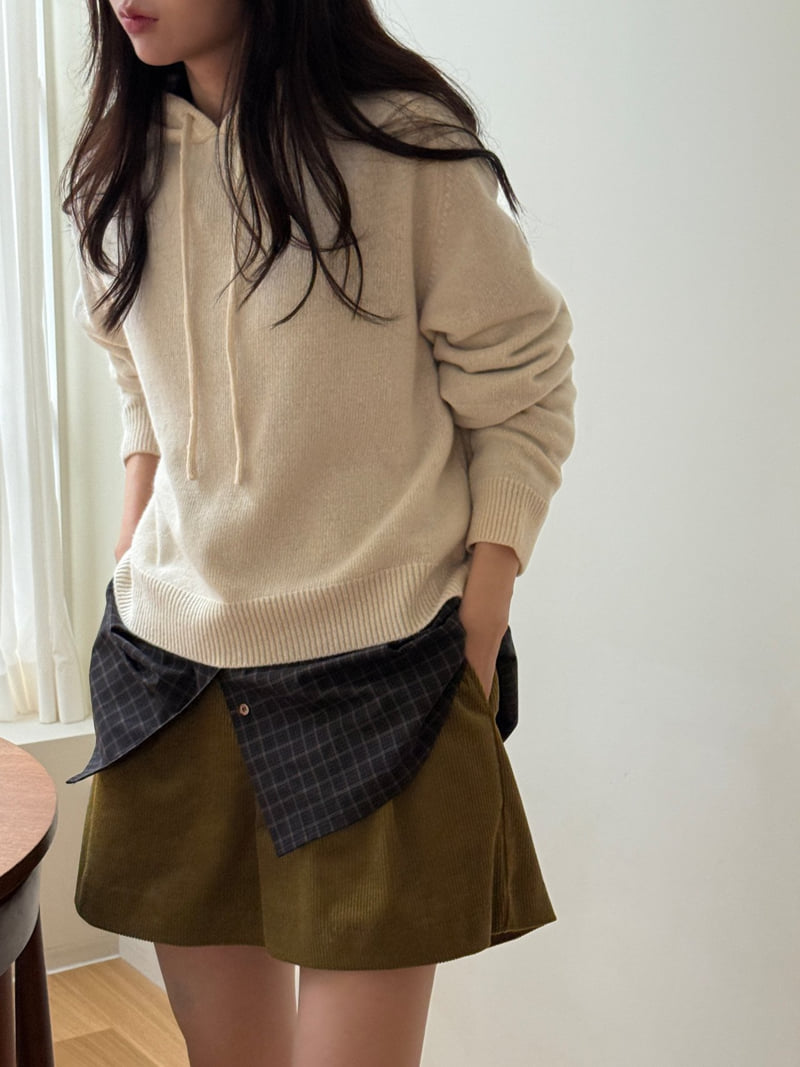 Amygrace - Korean Women Fashion - #momslook - Butner Hooded Knit - 3