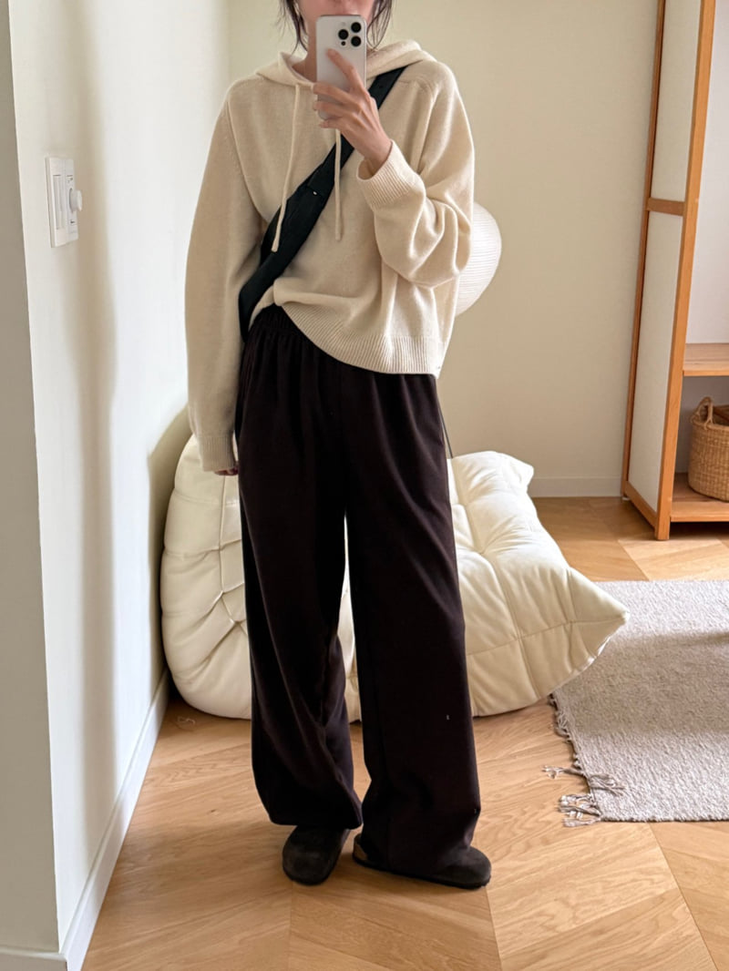 Amygrace - Korean Women Fashion - #momslook - Butner Hooded Knit - 5