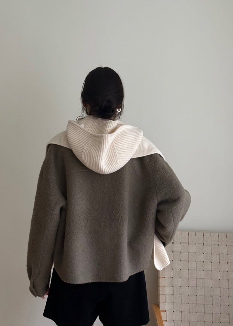 Amygrace - Korean Women Fashion - #momslook - Hood Muffler - 3