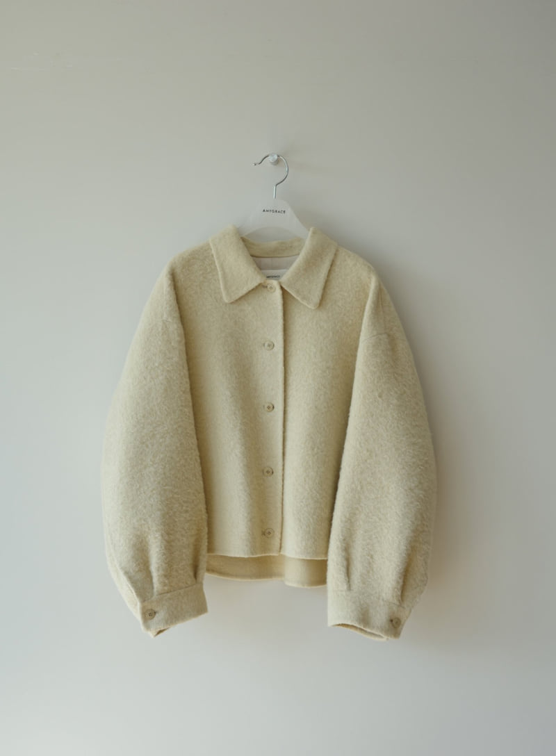 Amygrace - Korean Women Fashion - #momslook - Frha Alpaca Handmade Jacket - 2