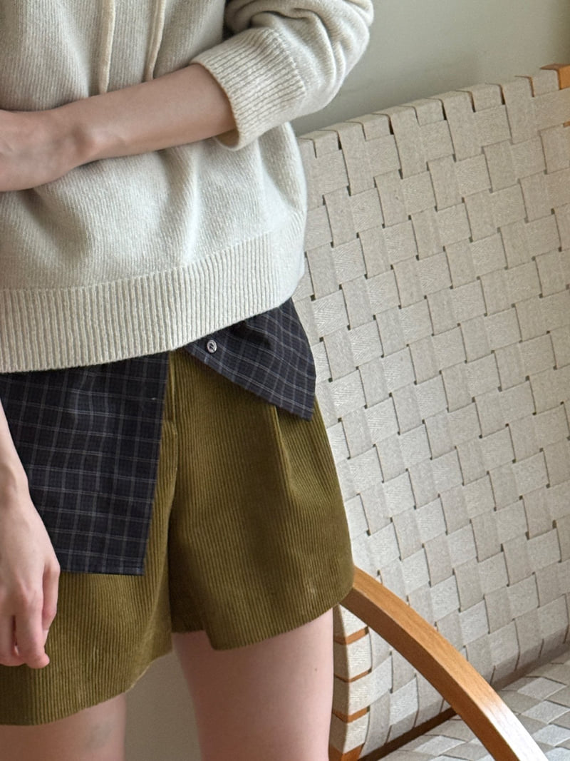 Amygrace - Korean Women Fashion - #pursuepretty - Corduroy Shorts - 12
