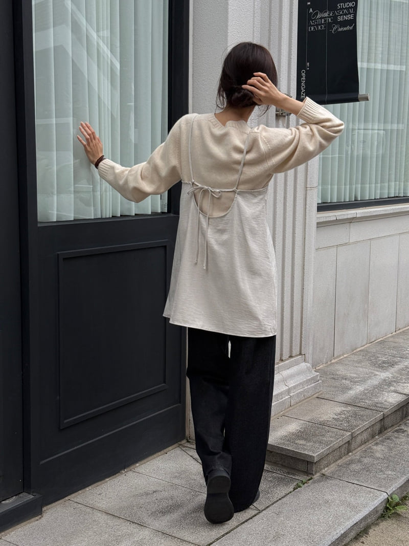 Amygrace - Korean Women Fashion - #vintagekidsstyle - Bustier Blouse - 4