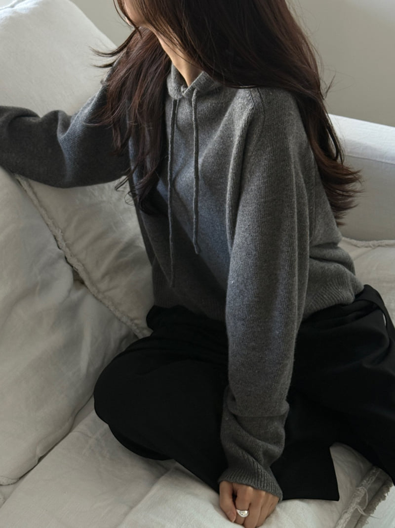 Amygrace - Korean Women Fashion - #restrostyle - Butner Hooded Knit - 10