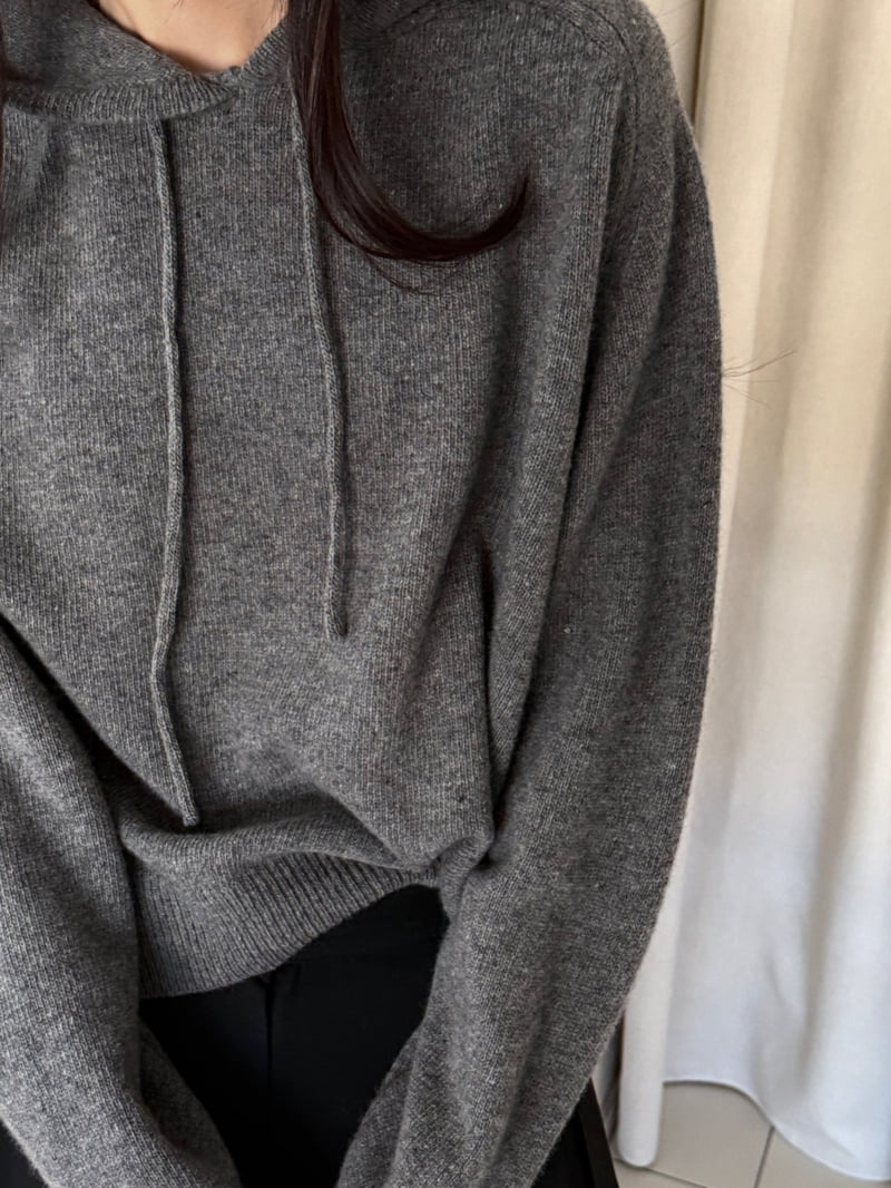 Amygrace - Korean Women Fashion - #vintagekidsstyle - Butner Hooded Knit - 8