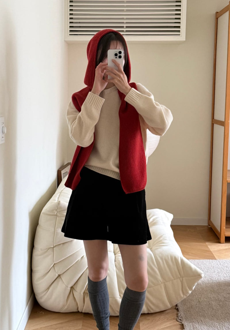 Amygrace - Korean Women Fashion - #vintagekidsstyle - Hood Muffler - 7