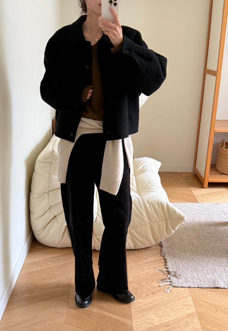 Amygrace - Korean Women Fashion - #vintagekidsstyle - Frha Alpaca Handmade Jacket - 6