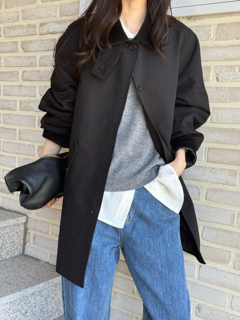 Amygrace - Korean Women Fashion - #momslook - Comment Trench Half Coat - 4