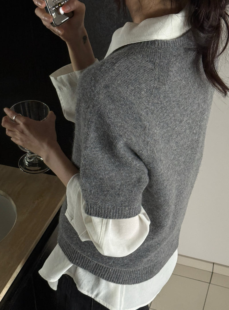 Amygrace - Korean Women Fashion - #womensfashion - Mink Wholegarment Knit - 11