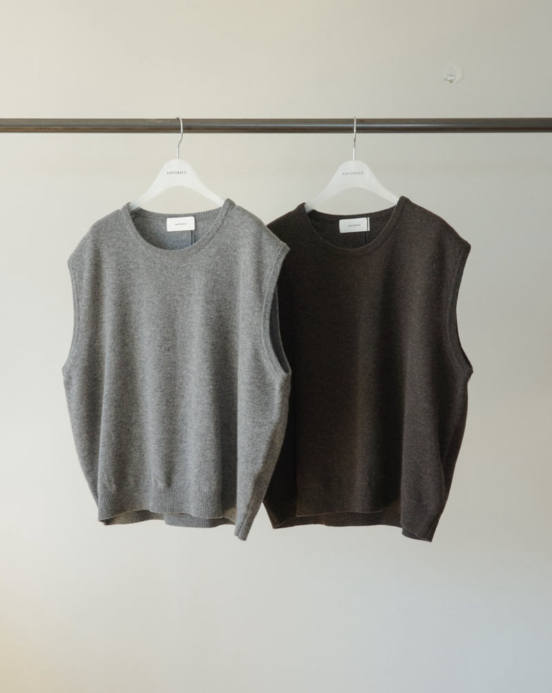 Amygrace - Korean Women Fashion - #womensfashion - Margaret Wool Vest