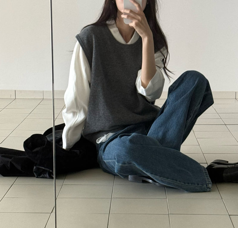 Amygrace - Korean Women Fashion - #womensfashion - Margaret Wool Vest - 9