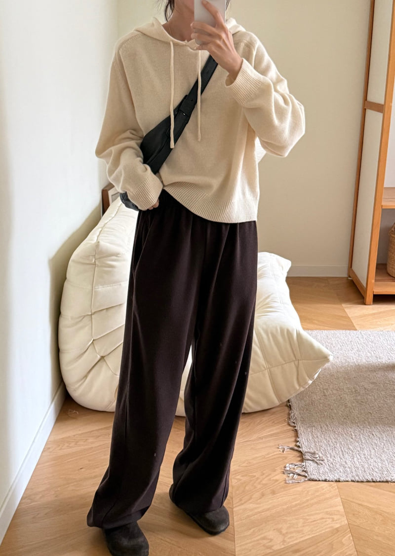 Amygrace - Korean Women Fashion - #womensfashion - Butner Hooded Knit - 6