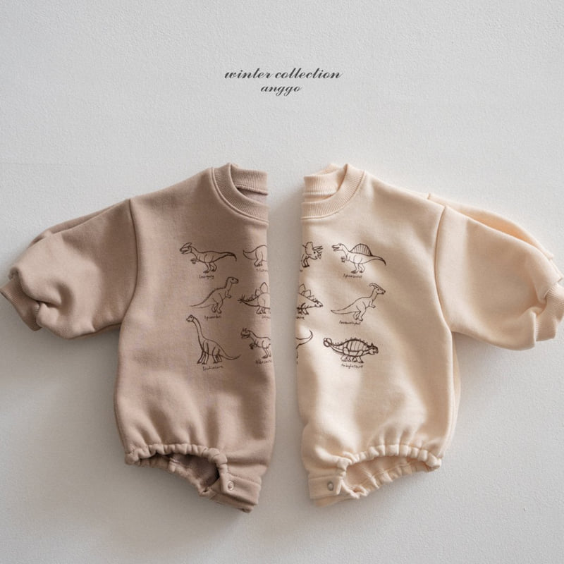 Anggo - Korean Baby Fashion - #babyboutique - (bebe) Winter Dino Romper - 5