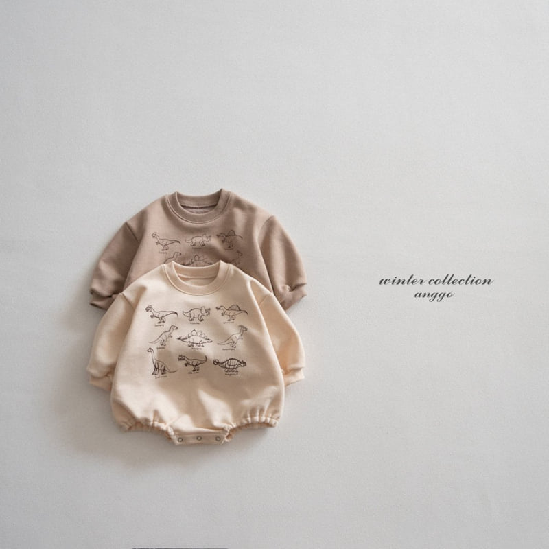 Anggo - Korean Baby Fashion - #babyfashion - (bebe) Winter Dino Romper - 8