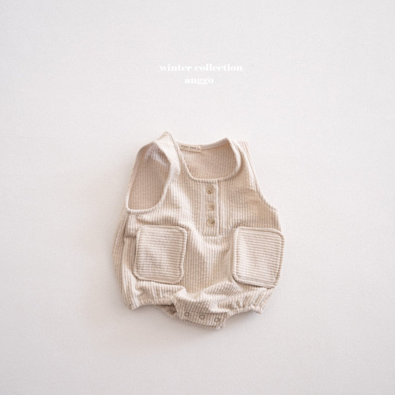 Anggo - Korean Baby Fashion - #babylifestyle - (bebe) Pocky Overall Romper - 7