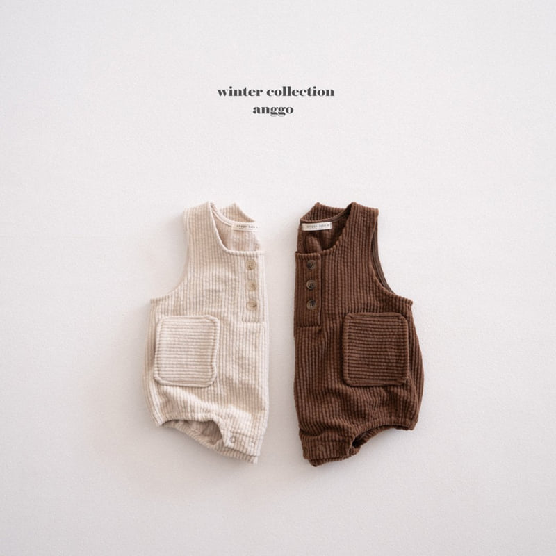 Anggo - Korean Baby Fashion - #babyootd - (bebe) Pocky Overall Romper - 9