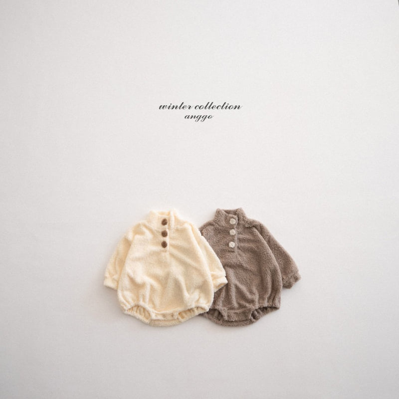 Anggo - Korean Baby Fashion - #babyoutfit - (bebe) Whipped Cream Romper - 11