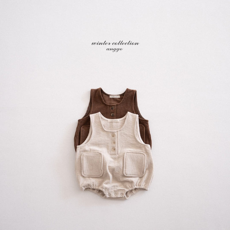 Anggo - Korean Baby Fashion - #babyoutfit - (bebe) Pocky Overall Romper - 11