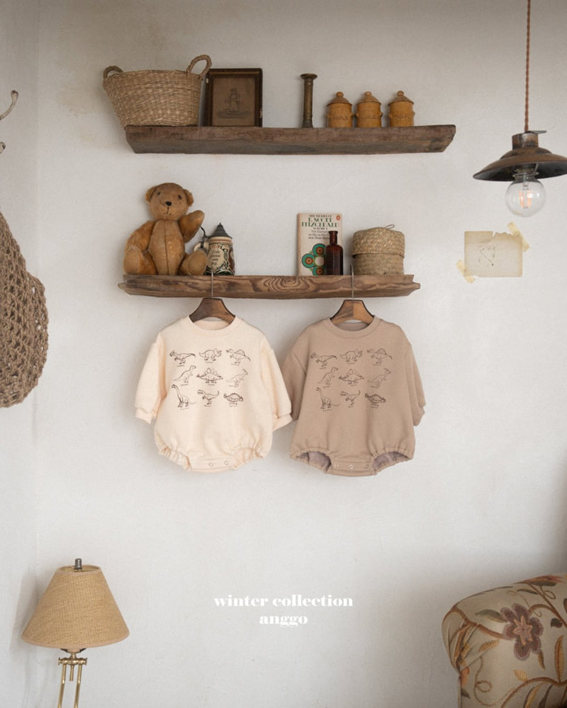 Anggo - Korean Baby Fashion - #babywear - (bebe) Winter Dino Romper
