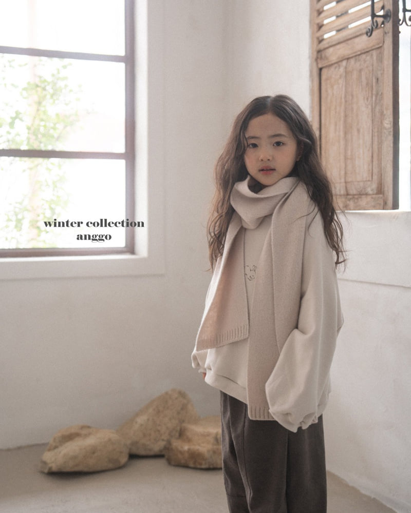 Anggo - Korean Children Fashion - #childofig - Angco Knit Scarf - 10