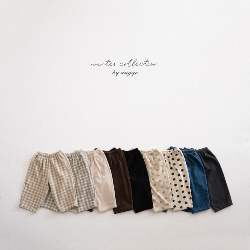 Anggo - Korean Children Fashion - #childofig - Pie Pants (Dot/Check) - 4